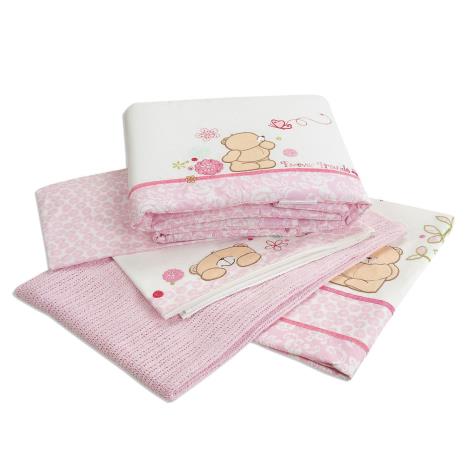 Forever Friends Beautiful Luxury 5 pc Cot Bed Bedding Bale